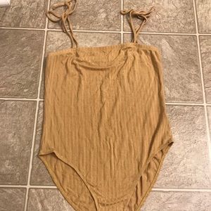 American Eagle Yellow bodysuit